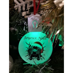 Boule plate Led Joyeux Noël