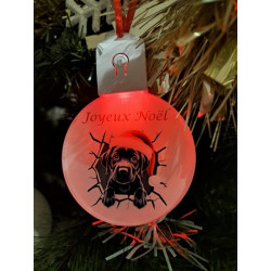 Boule plate Led Joyeux Noël