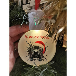 Boule plate Led Joyeux Noël