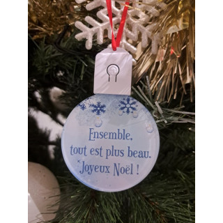 Boule Plate Led "Ensemble, tout est plus beau"