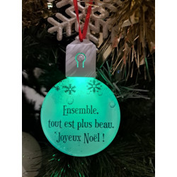 Boule Plate Led "Ensemble, tout est plus beau"