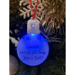 Boule Plate Led "Ensemble, tout est plus beau"