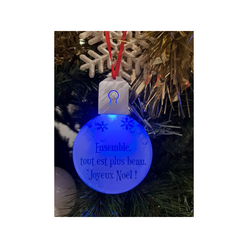 Boule Plate Led "Ensemble, tout est plus beau"