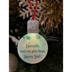 Boule Plate Led "Ensemble, tout est plus beau"