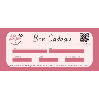 Bon cadeau de 60€