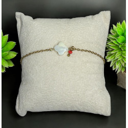 Bracelet etoile blanche