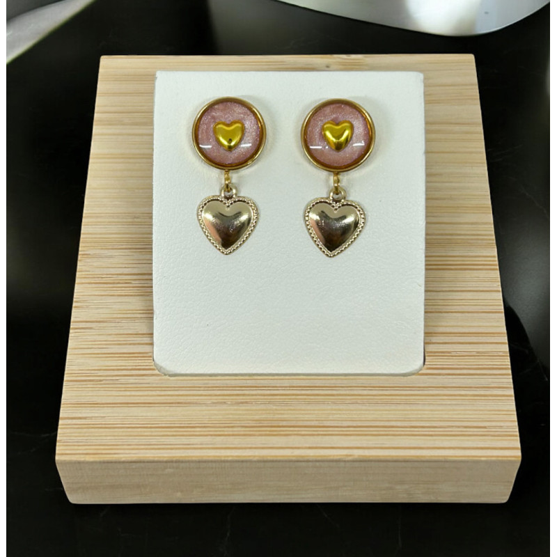 Boucle d'oreilles coeur