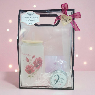 Coffret Personnalisé : Verre canette + miroir de poche + Aimant