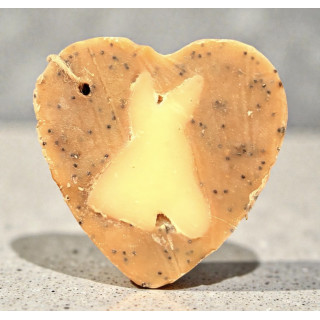 SAVON COEUR EXFOLIANT - 20% LAIT D'ANESSE - COCO MANGUE