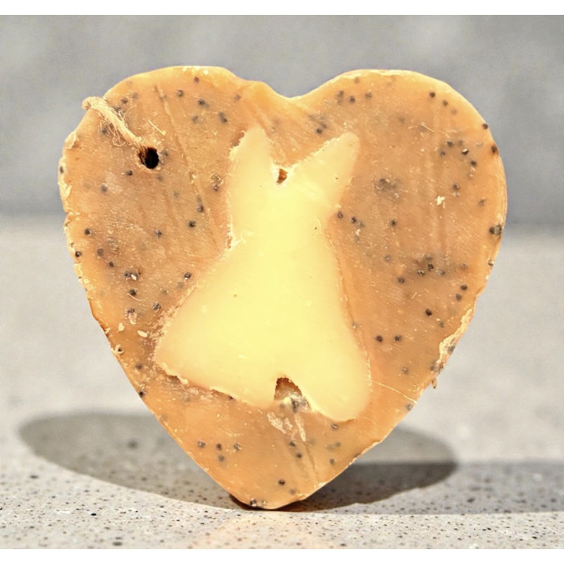 SAVON COEUR EXFOLIANT - 20% LAIT D'ANESSE - COCO MANGUE