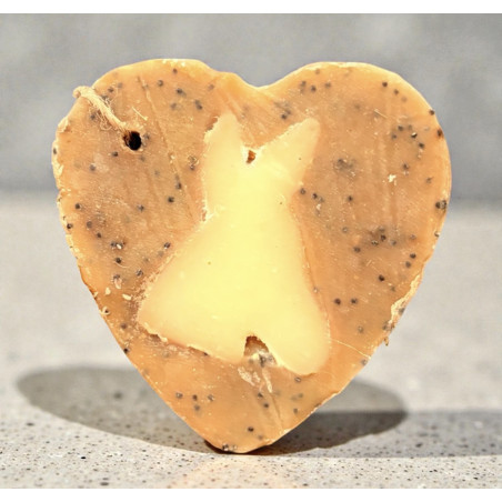 SAVON COEUR EXFOLIANT - 20% LAIT D'ANESSE - COCO MANGUE