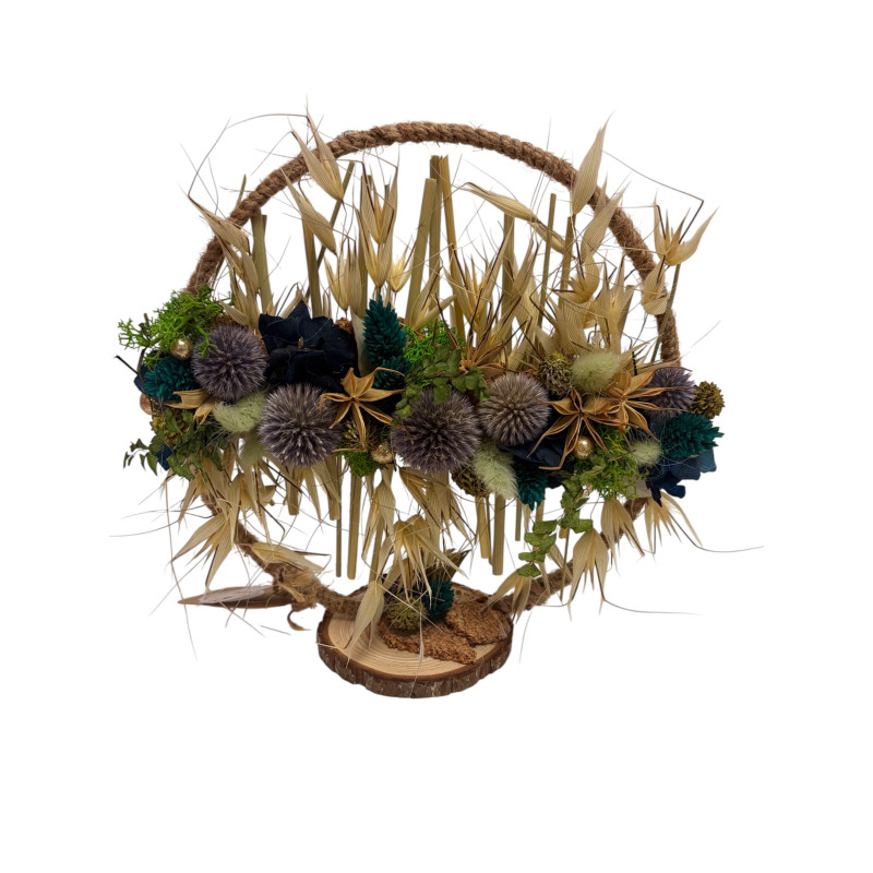 Fleurs séchées "bijou suspendu"