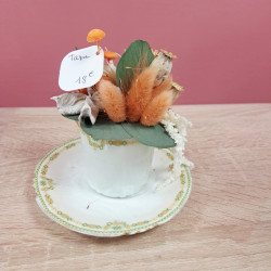 Tasse : blanc et vert