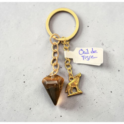 Porte clé oeil de tigre