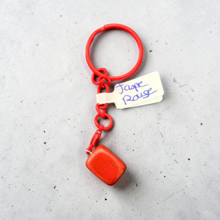 Porte clé jaspe rouge