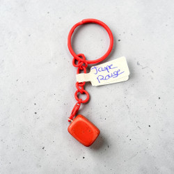 Porte clé jaspe rouge