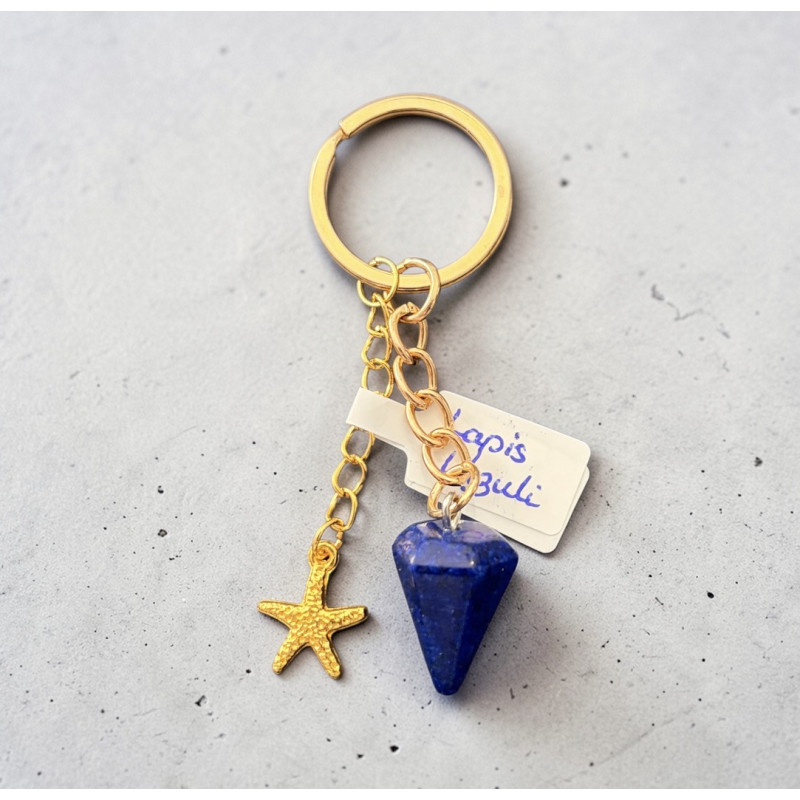 Porte clé lapis lazuli
