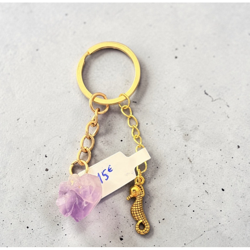 Porte clé améthyste