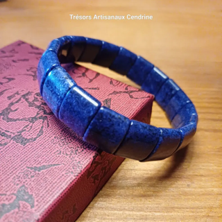 Bracelet Large en Pierres de Dumortiérite