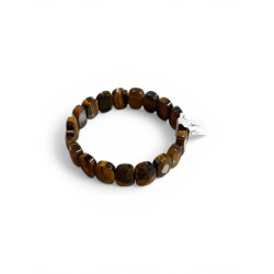 Bracelet en pierres d'oeil de tigre