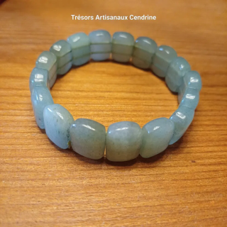 Bracelet de pierre en Aventurine vert