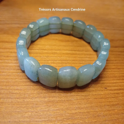 Bracelet de pierre en Aventurine vert