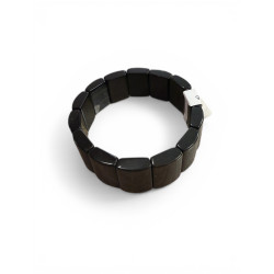Bracelet en obsidienne dorée