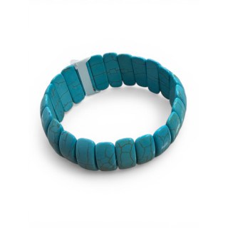 Bracelet en howlite et turquonite