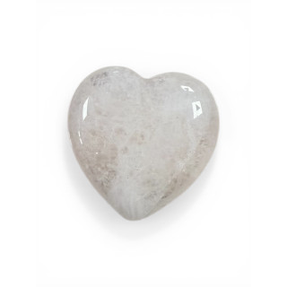 Pierre en coeur quatz blanc