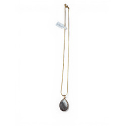 Collier dorée howlite