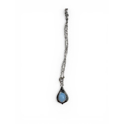 Collier argentée opalite