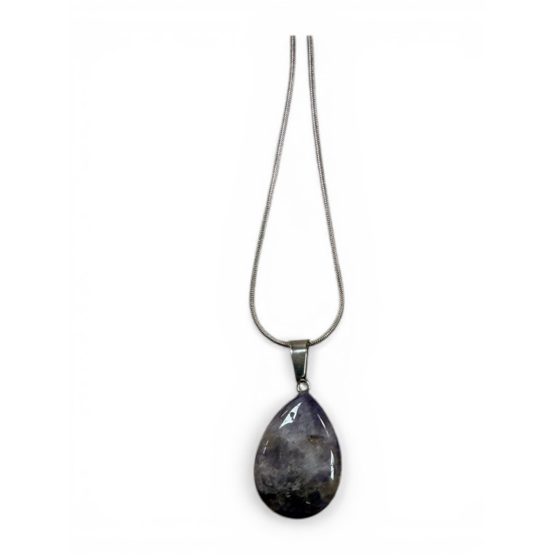 Collier argentée améthyste