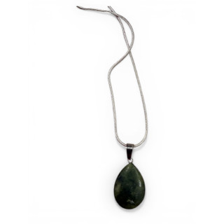 Collier argentée serpentine