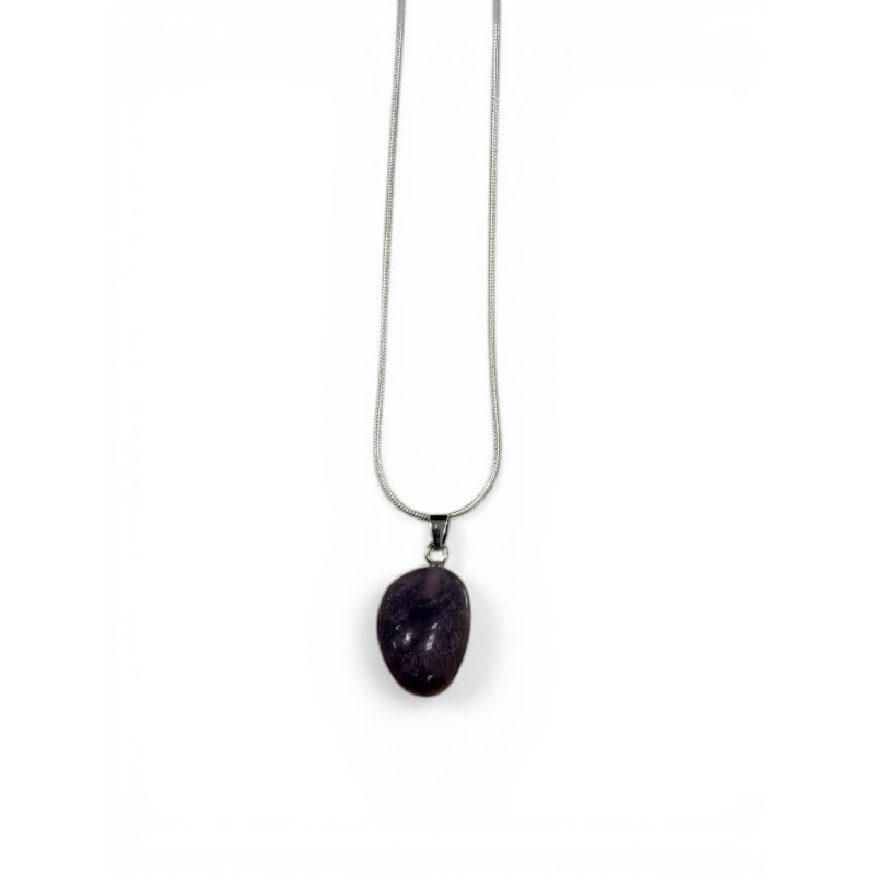 Collier argentée fluorite