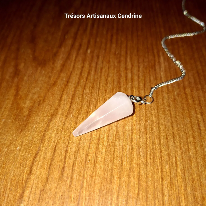 Pendule Pierre de Quartz rose