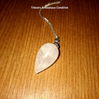 Pendule Pierre de Quartz rose
