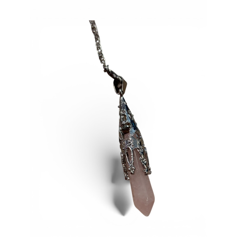 Pendule Pierre de Quartz rose