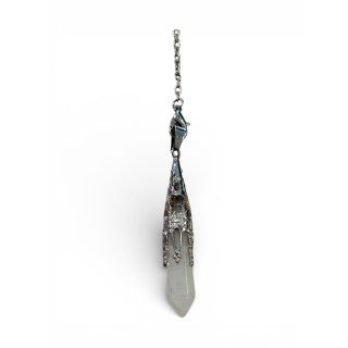 Pendule Pierre de Quartz Blanc