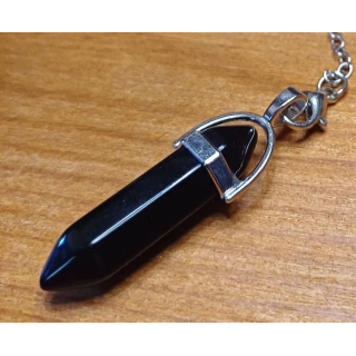 Pendule agate noire