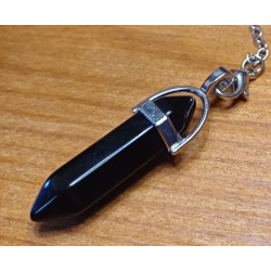 Pendule agate noire