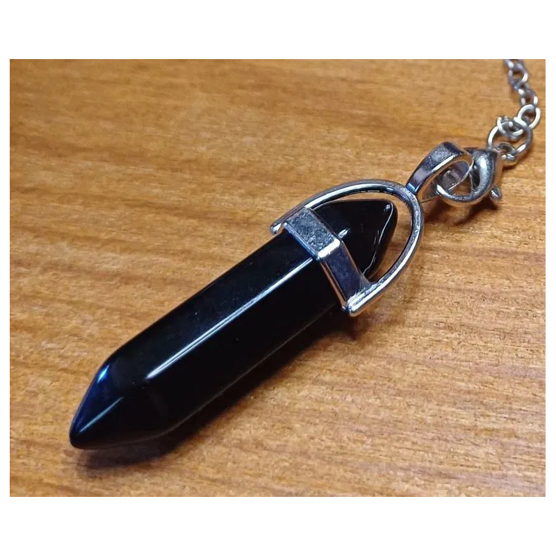 Pendule agate noire