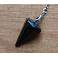 Pendule agate noire