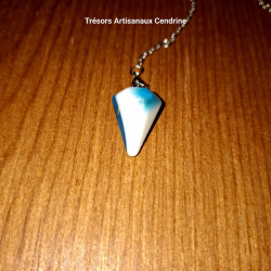 Pendule agate bleue