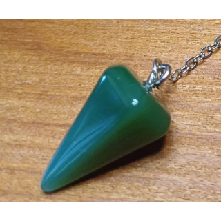 Pendule Pierre calcédoine verte