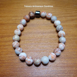 Bracelet en perles de magnésite