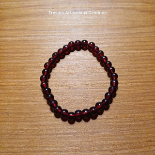 Bracelet en Grenat perles