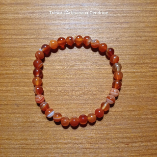 Bracelet en Agate orange