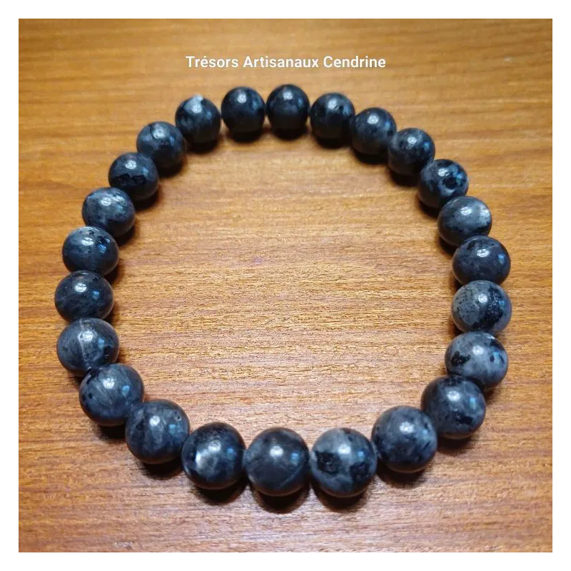 Bracelet en perles de Larvikite