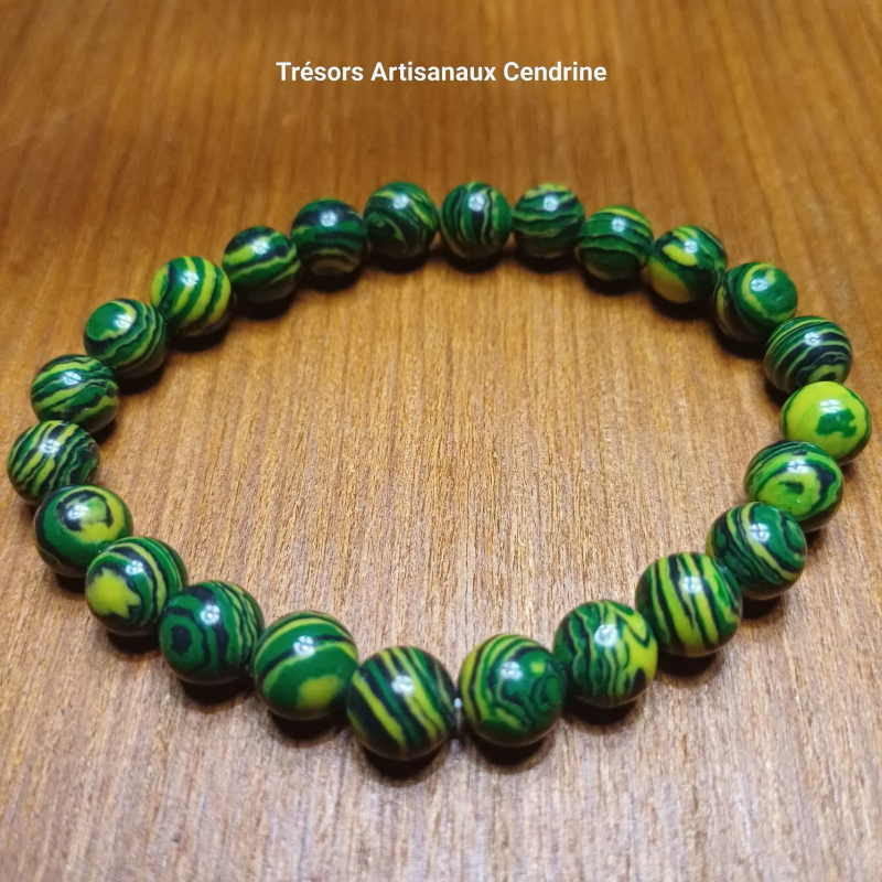 Bracelet en calsilice arc en ciel