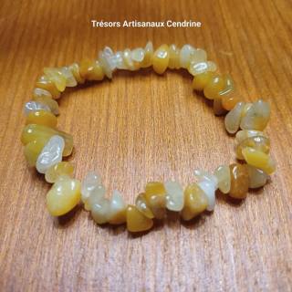 Bracelet en agate jaune